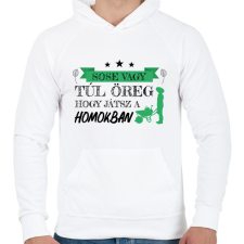 PRINTFASHION Sose vagy túl öreg - Kertész - Férfi kapucnis pulóver - Fehér férfi pulóver, kardigán