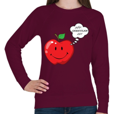 PRINTFASHION Sőt.. még seretlek is! - Női pulóver - Bordó női pulóver, kardigán