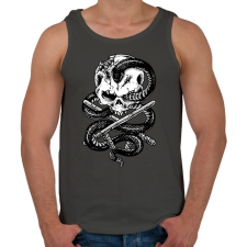 PRINTFASHION Sötét halál - Férfi atléta - Sötétszürke atléta, trikó