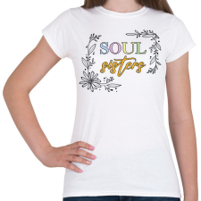 PRINTFASHION Soul sisters - Női póló - Fehér női póló