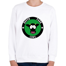 PRINTFASHION south park cows - Gyerek pulóver - Fehér gyerek pulóver, kardigán