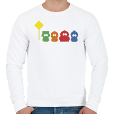 PRINTFASHION SP Characters - Férfi pulóver - Fehér férfi pulóver, kardigán