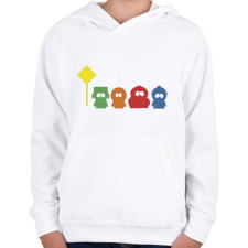 PRINTFASHION SP Characters - Gyerek kapucnis pulóver - Fehér gyerek pulóver, kardigán