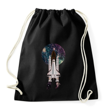 PRINTFASHION SPACESHIP - Sportzsák, Tornazsák - Fekete tornazsák