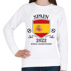PRINTFASHION Spain 2022 - Női pulóver - Fehér