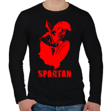PRINTFASHION spartan - Férfi hosszú ujjú póló - Fekete férfi póló