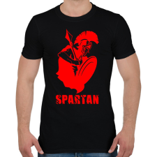 PRINTFASHION spartan - Férfi póló - Fekete férfi póló