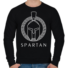 PRINTFASHION Spartan - Férfi pulóver - Fekete