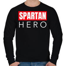 PRINTFASHION SPARTAN HERO - Férfi pulóver - Fekete férfi pulóver, kardigán