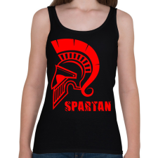 PRINTFASHION spartan - Női atléta - Fekete női trikó