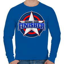 PRINTFASHION SPARTAN RACE FINISHER - Férfi pulóver - Királykék férfi pulóver, kardigán