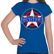 PRINTFASHION SPARTAN RACE FINISHER - Női póló - Királykék