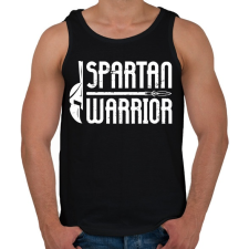 PRINTFASHION Spartan Warrior - Férfi atléta - Fekete atléta, trikó