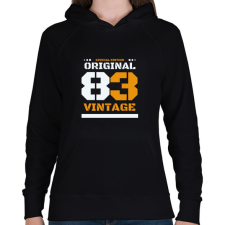 PRINTFASHION Special edition original 83 - Női kapucnis pulóver - Fekete női pulóver, kardigán