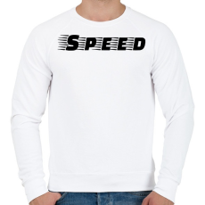 PRINTFASHION Speed - Férfi pulóver - Fehér