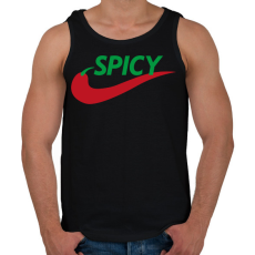 PRINTFASHION Spicy - Férfi atléta - Fekete