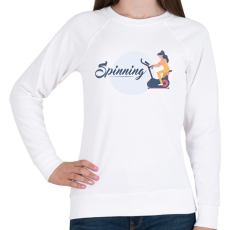 PRINTFASHION Spinning - Női pulóver - Fehér