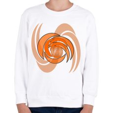 PRINTFASHION spiral1_orange - Gyerek pulóver - Fehér