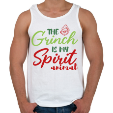 PRINTFASHION Spirit animal - Grinch - Férfi atléta - Fehér