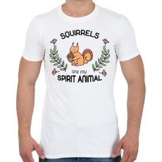 PRINTFASHION Spirit animal - mókus - Férfi póló - Fehér