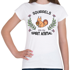 PRINTFASHION Spirit animal - mókus - Női póló - Fehér női póló