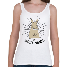 PRINTFASHION Spirit animal - Rabbit - Női atléta - Fehér