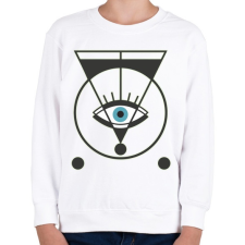 PRINTFASHION Spiritual eye - mindent látó szem - Gyerek pulóver - Fehér gyerek pulóver, kardigán
