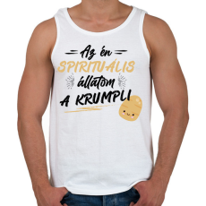 PRINTFASHION Spirituális állat - Férfi atléta - Fehér