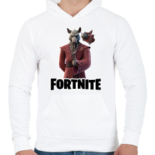 PRINTFASHION Splinter - fortnite - Férfi kapucnis pulóver - Fehér férfi pulóver, kardigán