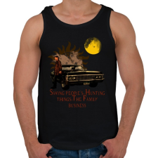 PRINTFASHION SPN- DEAN - Férfi atléta - Fekete atléta, trikó