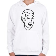PRINTFASHION Spock - Gyerek kapucnis pulóver - Fehér