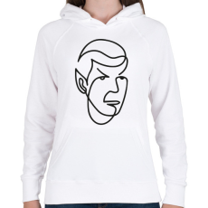 PRINTFASHION Spock - Női kapucnis pulóver - Fehér