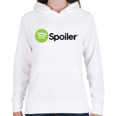 PRINTFASHION Spoiler - Női kapucnis pulóver - Fehér