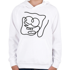 PRINTFASHION Spongebob - Gyerek kapucnis pulóver - Fehér gyerek pulóver, kardigán