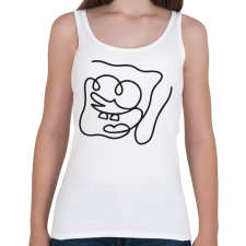 PRINTFASHION Spongebob - Női atléta - Fehér női trikó