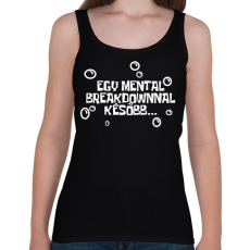 PRINTFASHION Spongyabob Egy mentalbreakdownnal később... - Női atléta - Fekete