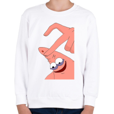 PRINTFASHION Spongyabob és Patrick páros minta - Gyerek pulóver - Fehér