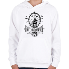 PRINTFASHION spooky-4554208 - Gyerek kapucnis pulóver - Fehér