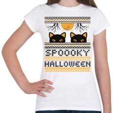 PRINTFASHION SPOOKY HALLOWEEN - Női póló - Fehér