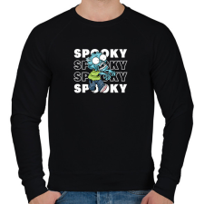 PRINTFASHION Spooky Halloween Zombie - Férfi pulóver - Fekete férfi pulóver, kardigán