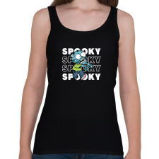 PRINTFASHION Spooky Halloween Zombie - Női atléta - Fekete női trikó