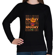 PRINTFASHION Spooky töki - Női pulóver - Fekete női pulóver, kardigán