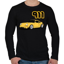 PRINTFASHION sport autó  - Férfi hosszú ujjú póló - Fekete férfi póló
