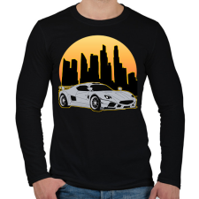 PRINTFASHION Sport autó  - Férfi hosszú ujjú póló - Fekete férfi póló