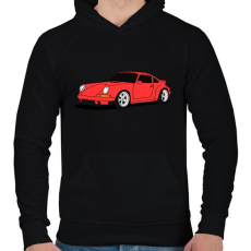PRINTFASHION sport autó - Férfi kapucnis pulóver - Fekete