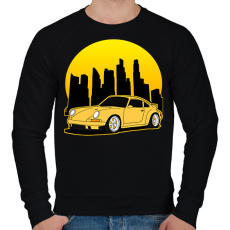 PRINTFASHION Sport autó  - Férfi pulóver - Fekete