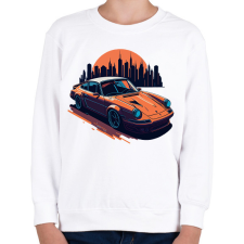 PRINTFASHION Sport autó - Gyerek pulóver - Fehér gyerek pulóver, kardigán