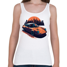 PRINTFASHION Sport autó - Női atléta - Fehér