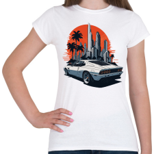 PRINTFASHION Sport autó - Női póló - Fehér női póló