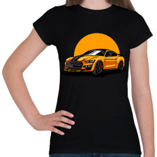 PRINTFASHION sport autó - Női póló - Fekete női póló